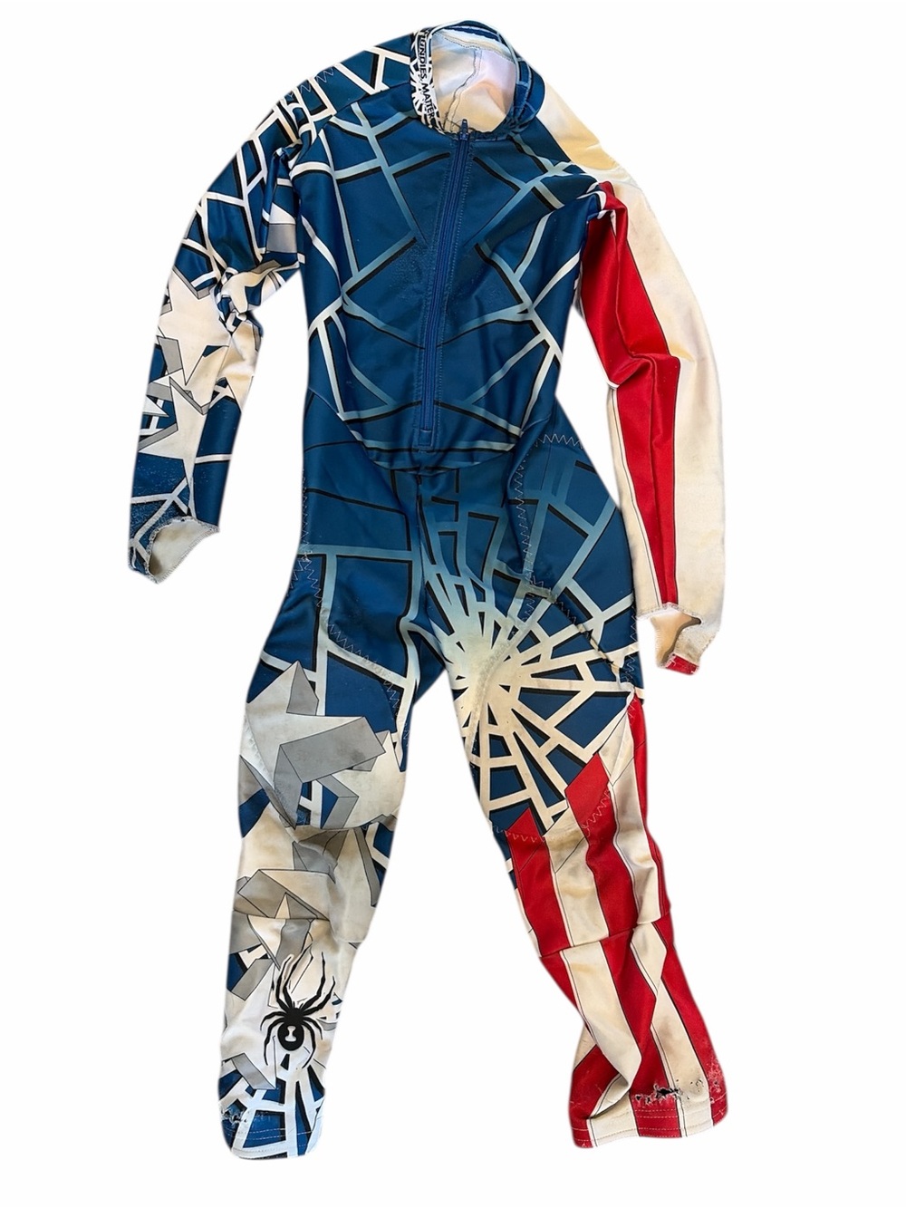 Kids Spyder ski race suit.